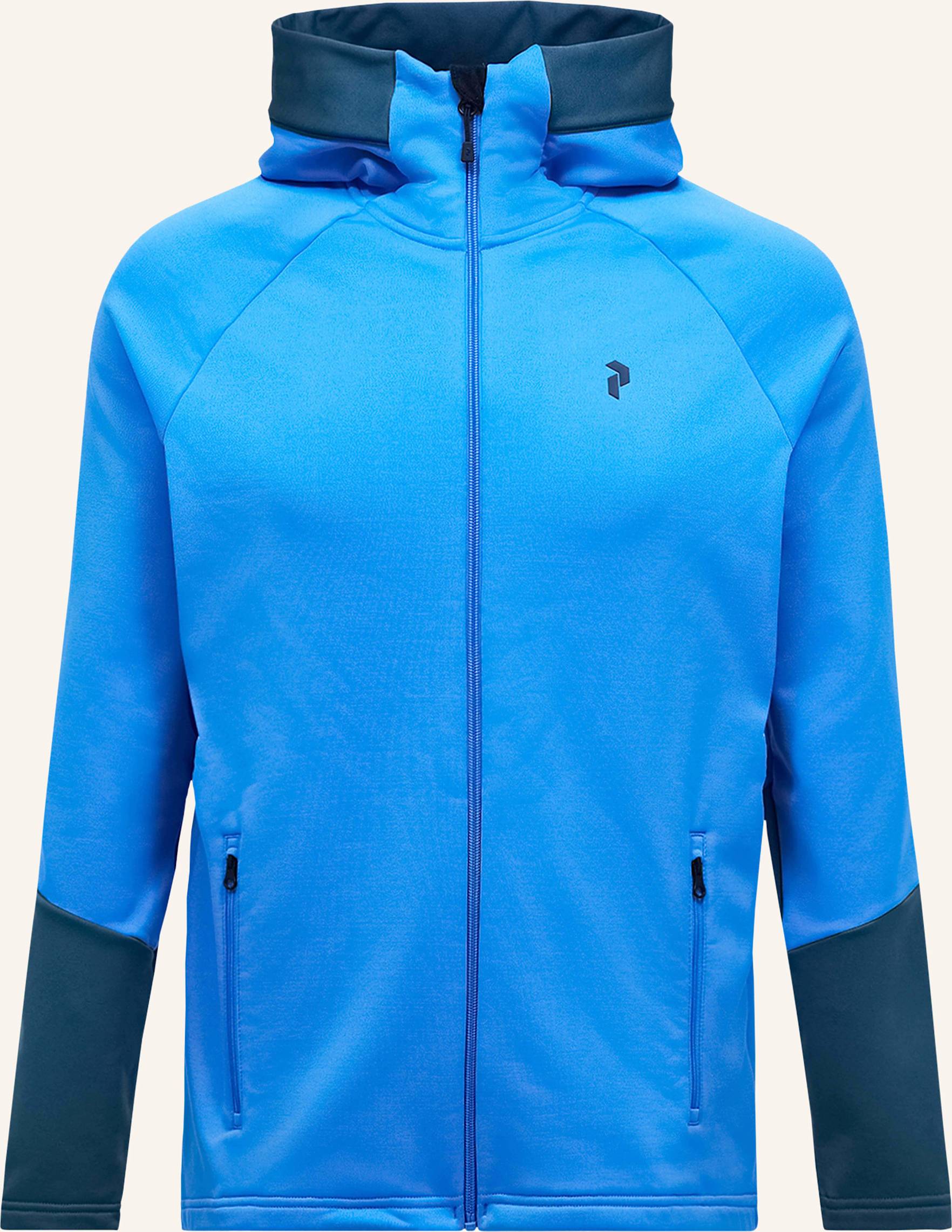 Peak performance skijakke herre Peak Performance Layer Rider Essentials Zip Hood - Azure Ascent/Mountain Lake