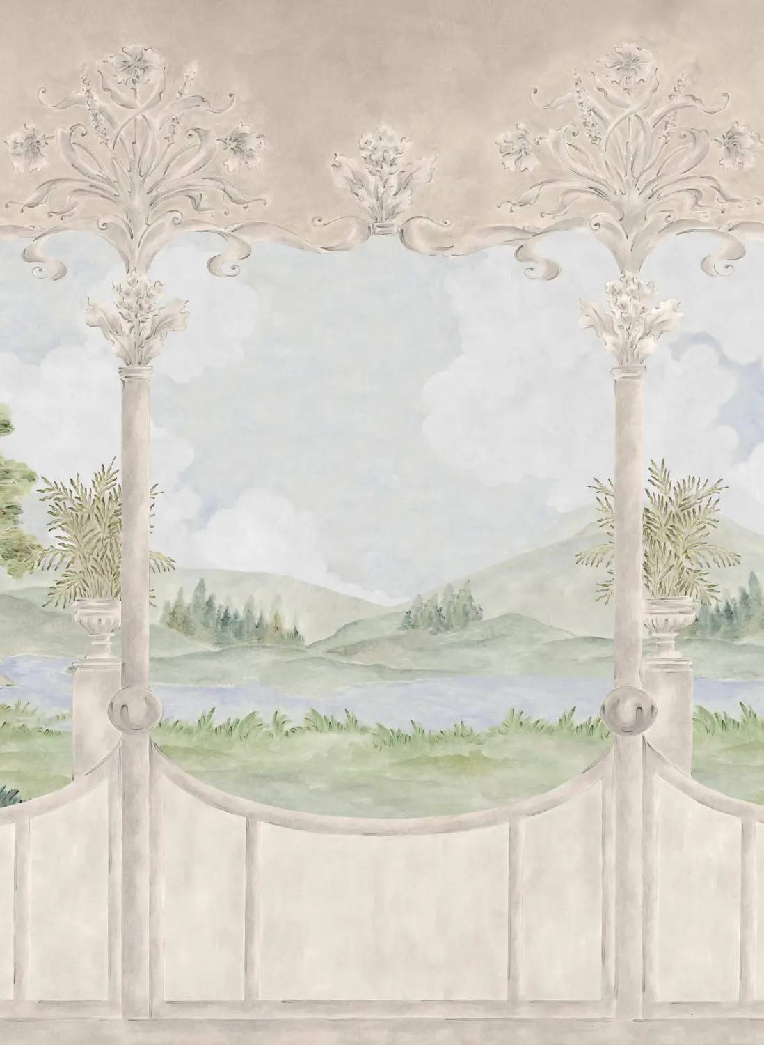 Coordonné Mural Limestone View Spring
