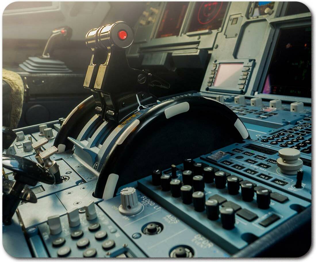Destination Rectangle Mouse Mat Aircraft Cockpit