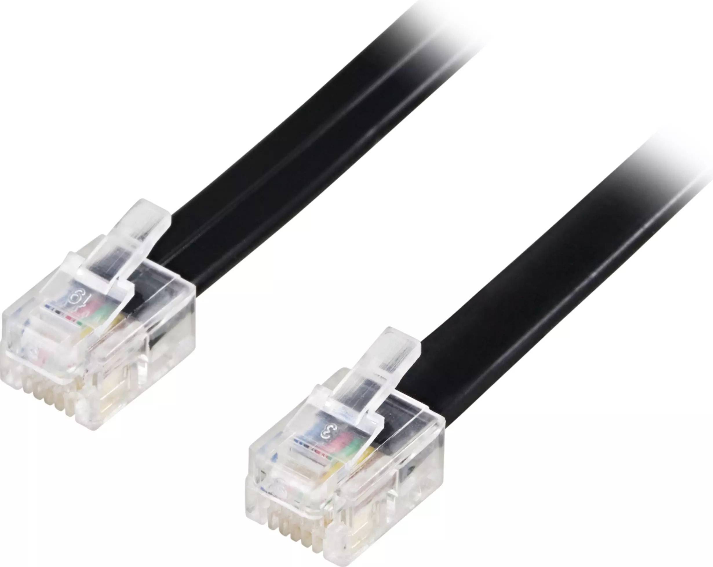 Deltaco RJ12 - RJ12 M-M 2m