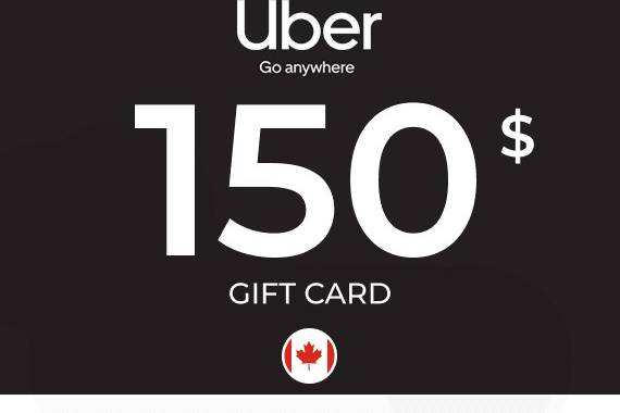 Uber Rides Gift Card 150 CAD
