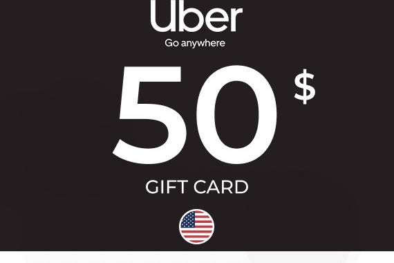 Uber Rides Gift Card 50 USD