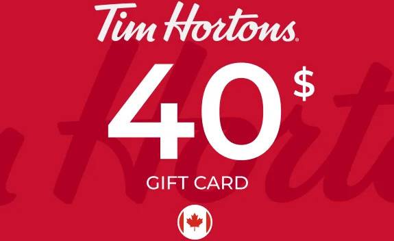 Tim Hortons Gift Card 40 Cad Key