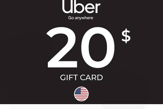 Uber Rides Gift Card 20 USD