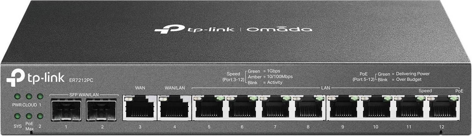 TP-Link ER7212PC Router Nero