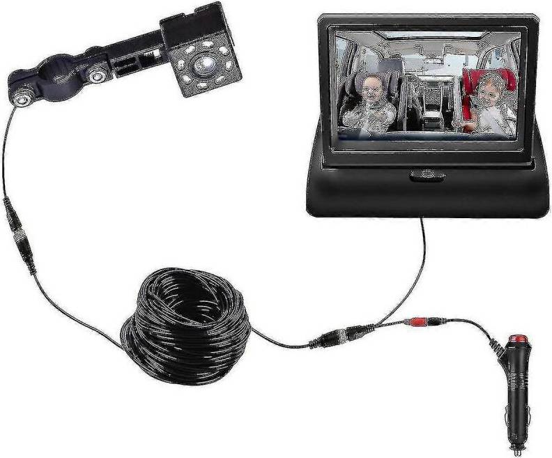 Facing Baby Monitor 360 Adjustable Rear Display Camera