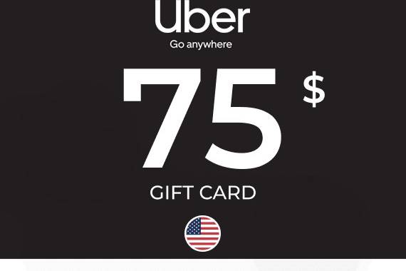 Uber Rides Gift Card 75 USD