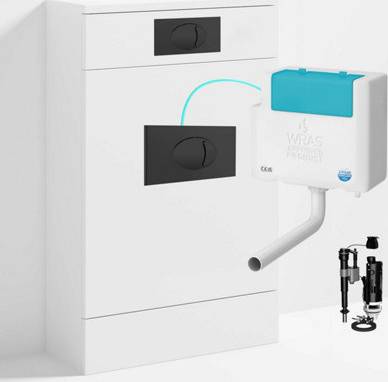 500mm Wc Unit Bottom Entry Concealed Cistern