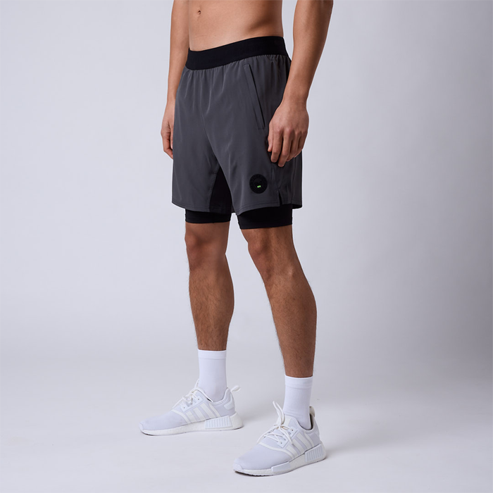 Rep 2 In 1 Shorts Dark Grey