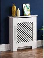 Vida Designs Oxford Small Radiator Cover White