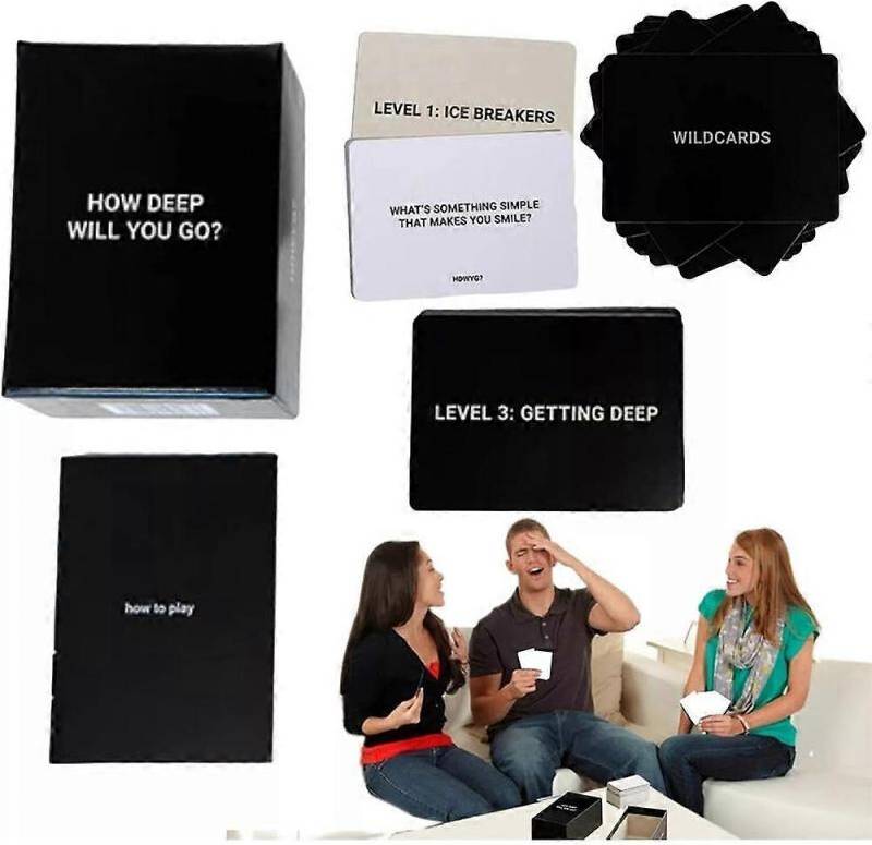 Game card How Deep Will You Go Questions Card Game
