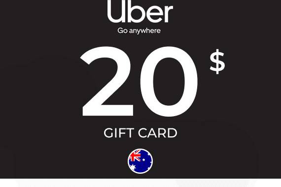 Uber Rides Gift Card 20 AUD