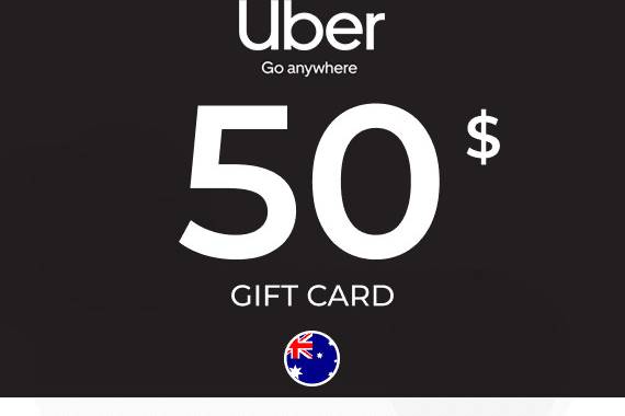 Uber Rides Gift Card 50 AUD