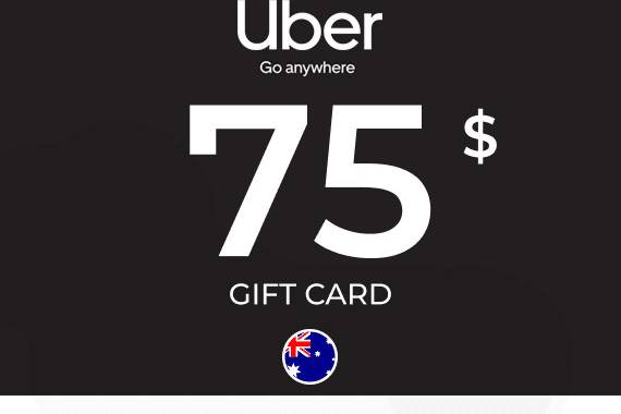 Uber Rides Gift Card 75 AUD