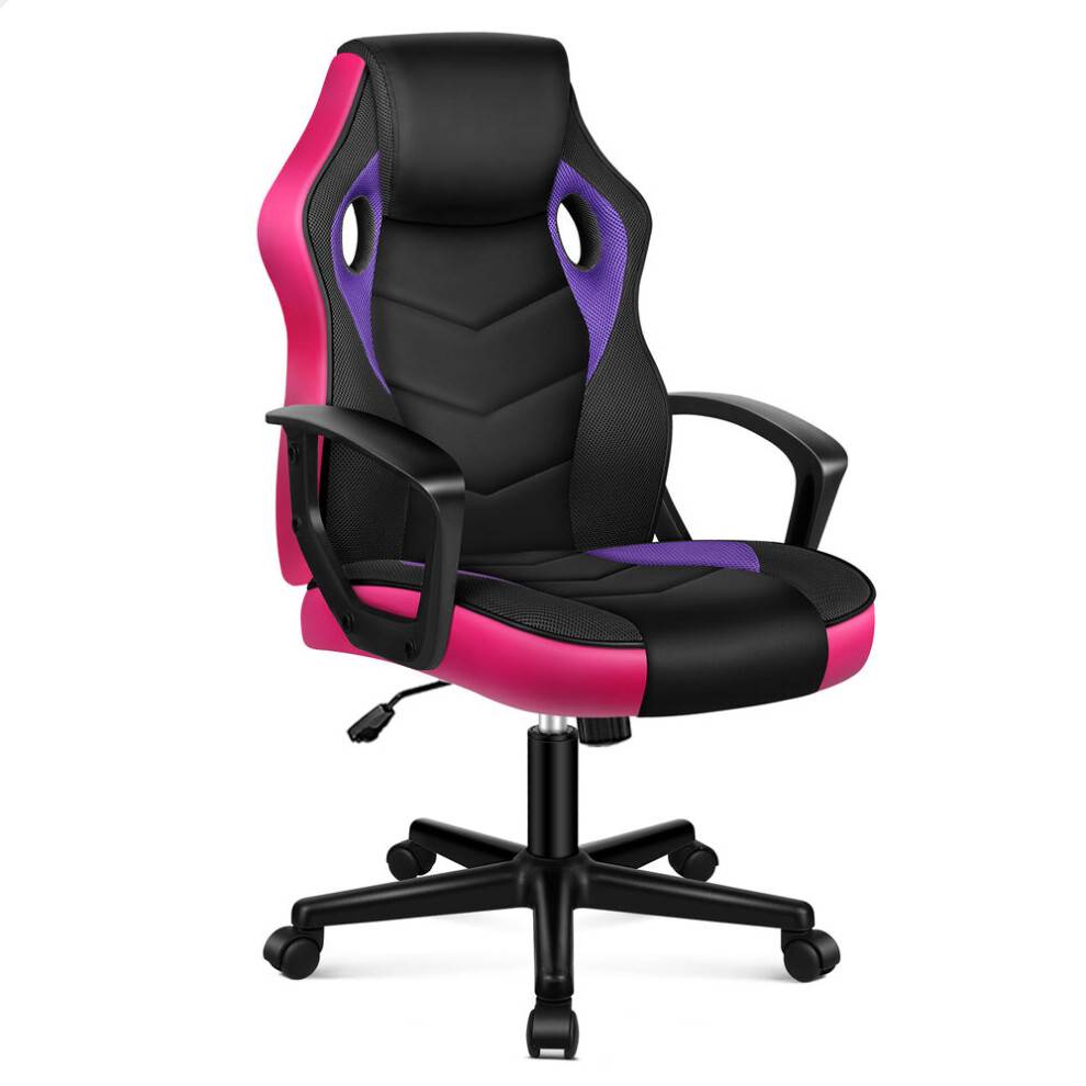 Mesh gaming chair ELFORDSON Gaming Chair Racing Office Purple