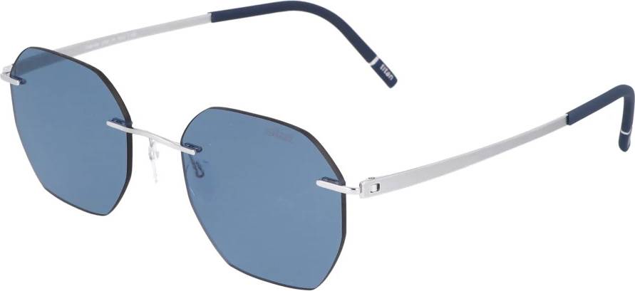 Silhouette Rimless Letvægts Moderne Solbriller - Silver