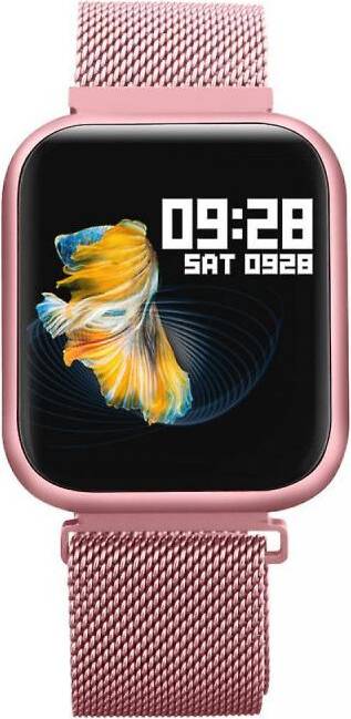 Pink Heart Rate Smartwatch