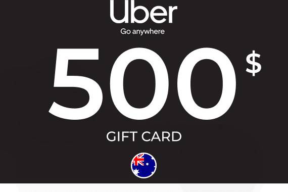 Uber Rides Gift Card 500 AUD
