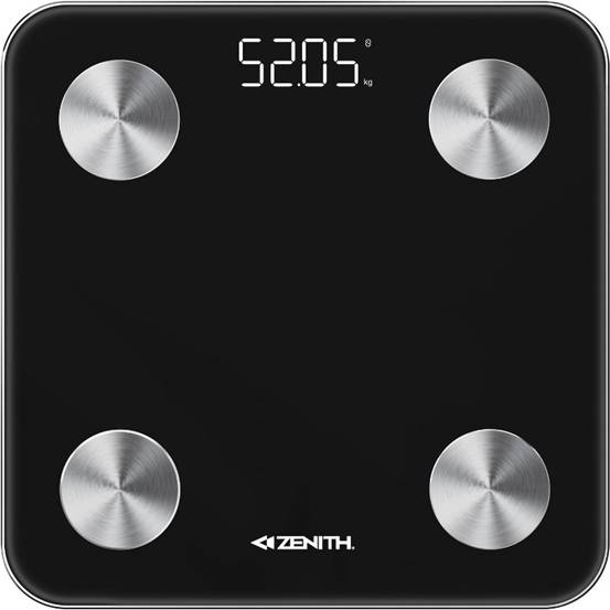 Zenith Smart Badevægt Sort
