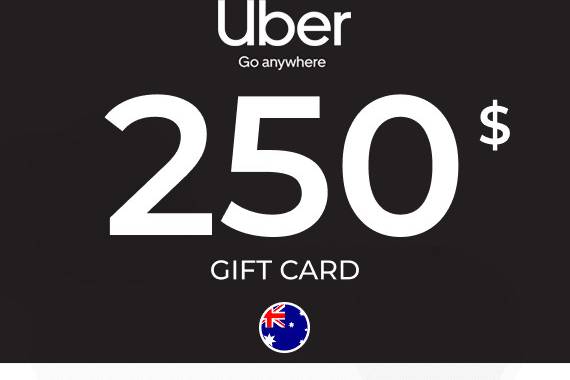 Uber Rides Gift Card 250 AUD