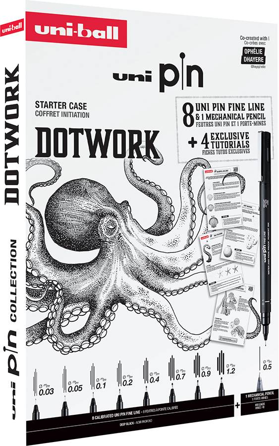 Uni Pin Fine Line Dotwork Set