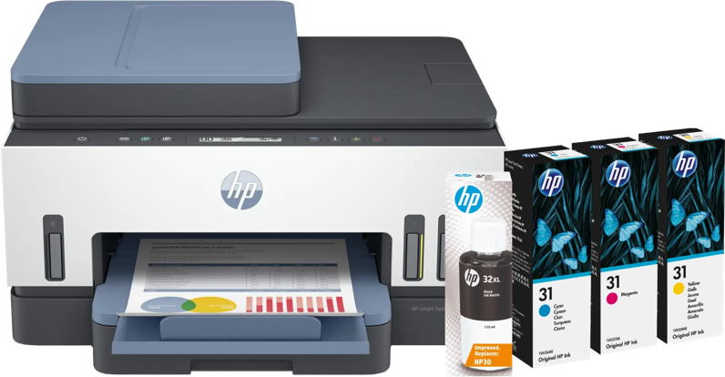Hp smart tank HP Smart Tank 7605 Set Extra Inkt