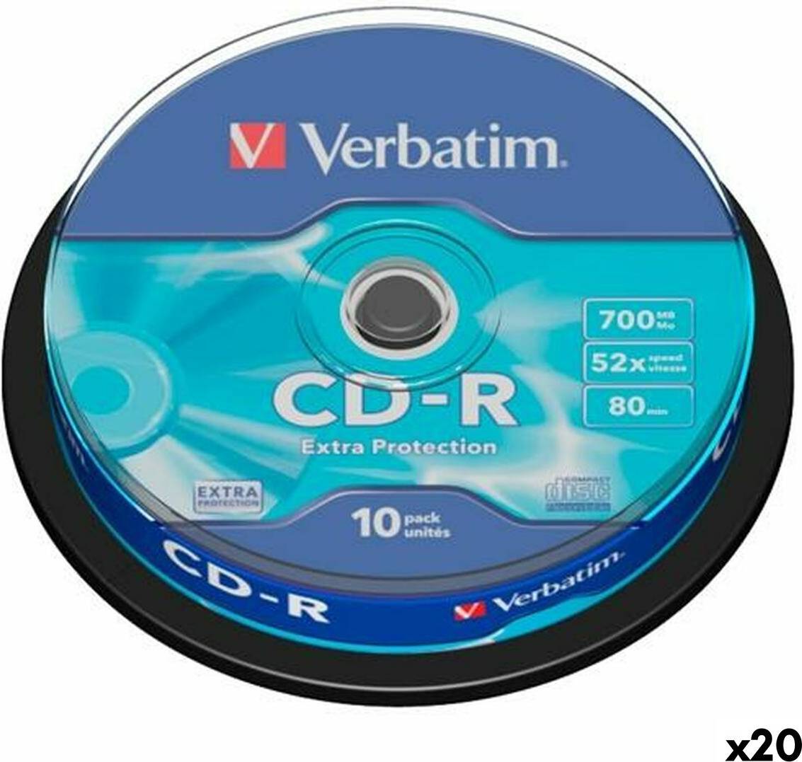 Verbatim Extra Beskyttelse CD-R 700 MB 10 Pakke