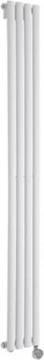 Vertical electric radiators White Single Oval Panel Vertical Electric Radiator