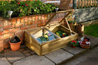Large greenhouse Forest Garden Large Timber Cold Frame