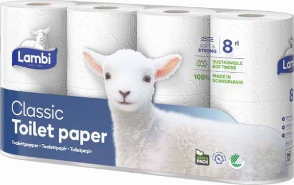 Lambi Toiletpapir Classic 8 Ruller