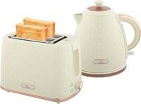 Homcom 1.7L 3000W Fast Boil Kettle Toaster Set