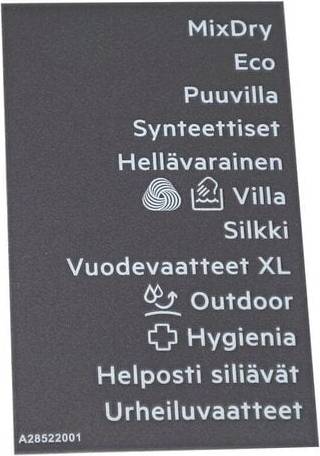 Electrolux Skylt Program Lim