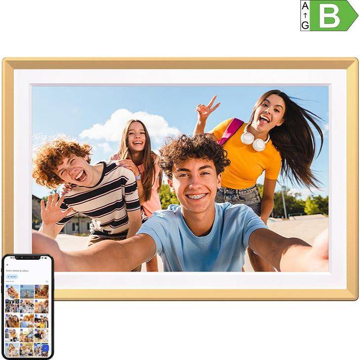D14 Digital Photo Frame Doré