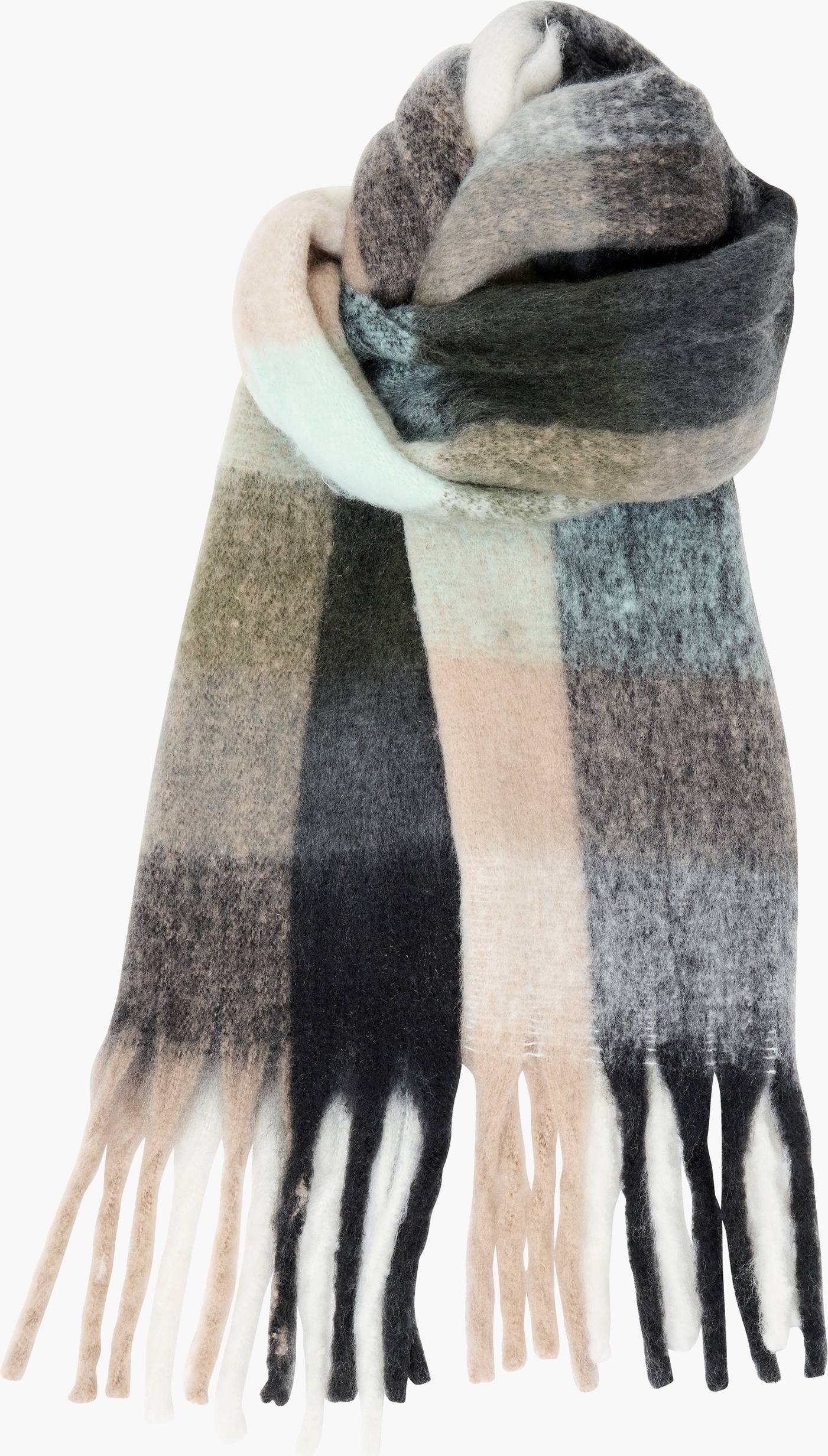 French Connection Super Soft Check Scarf - Multi/Patterned