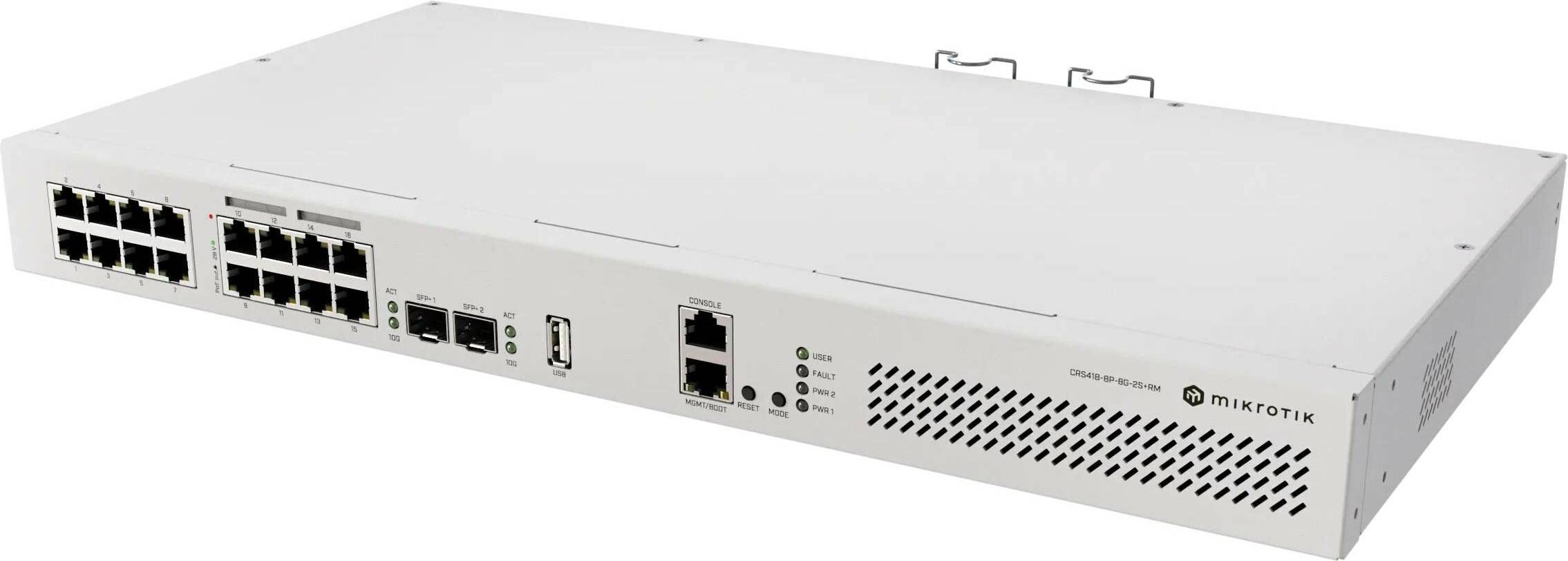 Cloud Router Switch CRS418-8P-8G-2S+RM