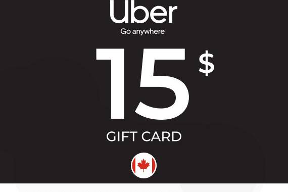 Uber Rides Gift Card 15 CAD