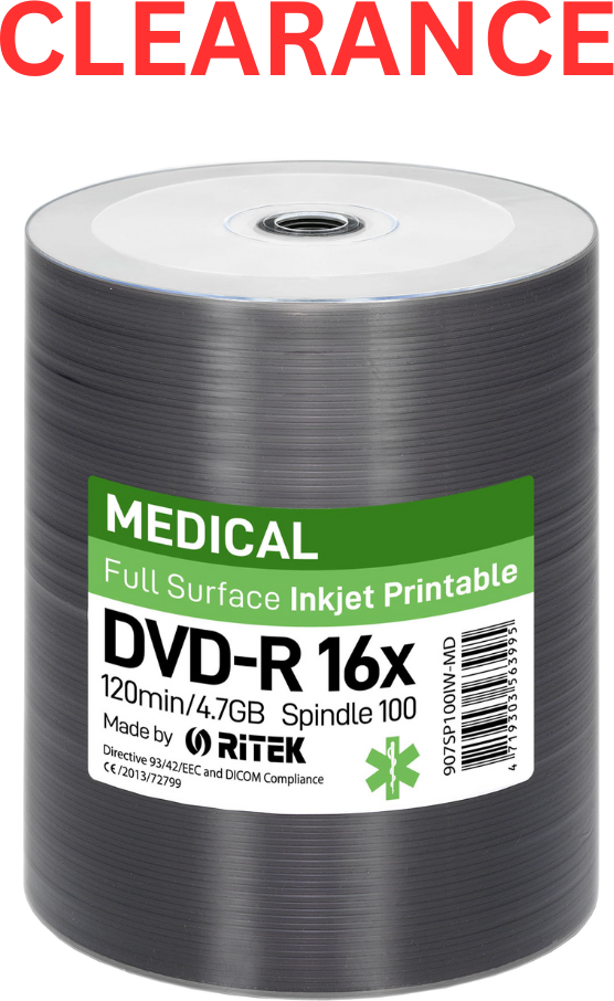 Traxdata Ritek DVD-R 4.7GB 16X Printable Medical