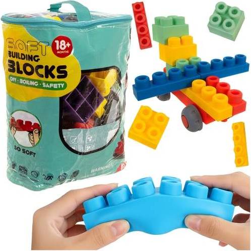 Sensoriska Gummiklossar Set 80 Delar