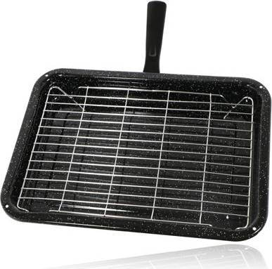 Spares2Go Small Grill Pan Rack Detachable Handle