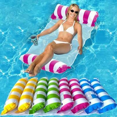 Shein Striped Inflatable Pool Lounge