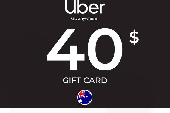 Uber Rides Gift Card 40 AUD
