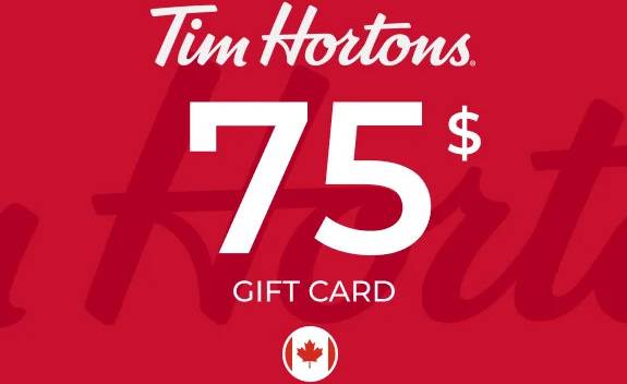 Tim Hortons Gift Card 75 Cad Key