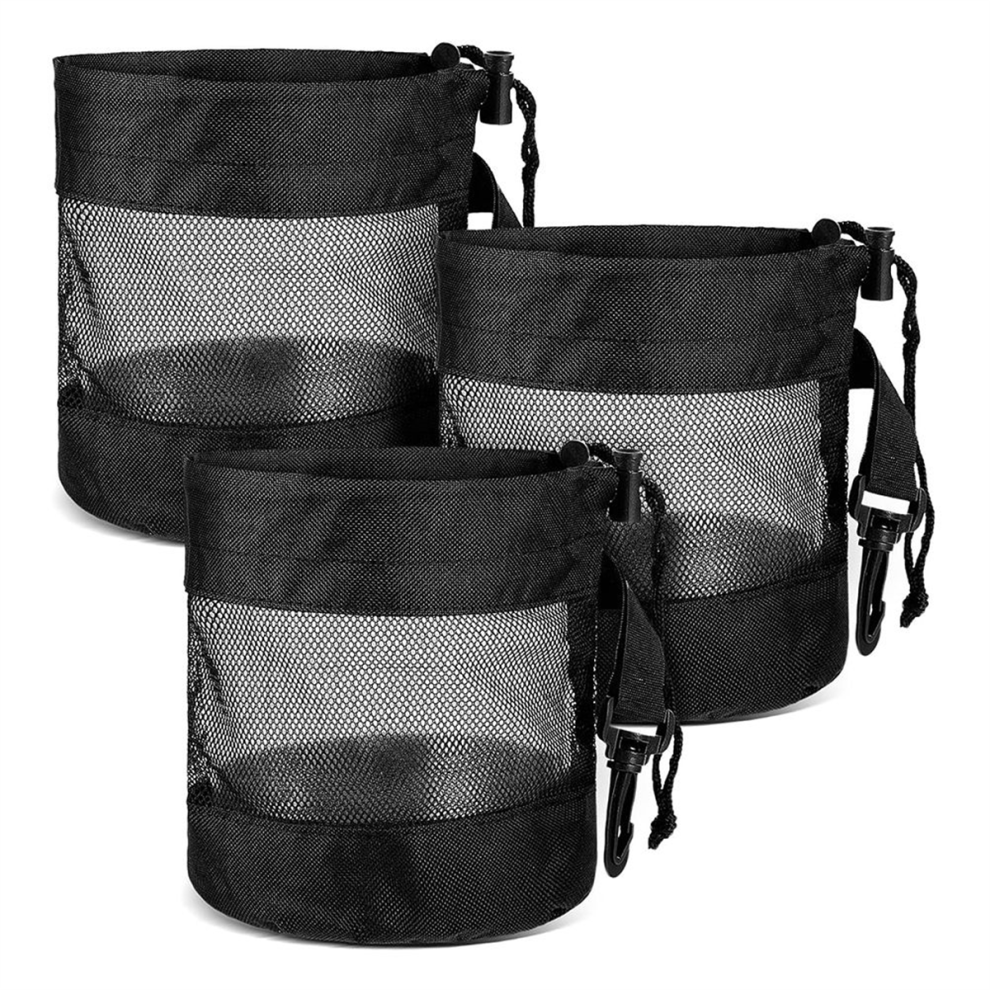 Typecat 3 PCS Golf Ball Bag Mesh Drawstring Net