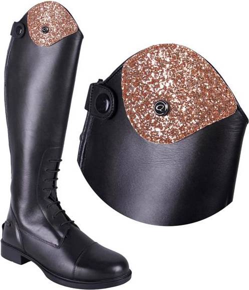 QHP Exchangeable Tops For Riding Boots Romy Sparkle - Rose