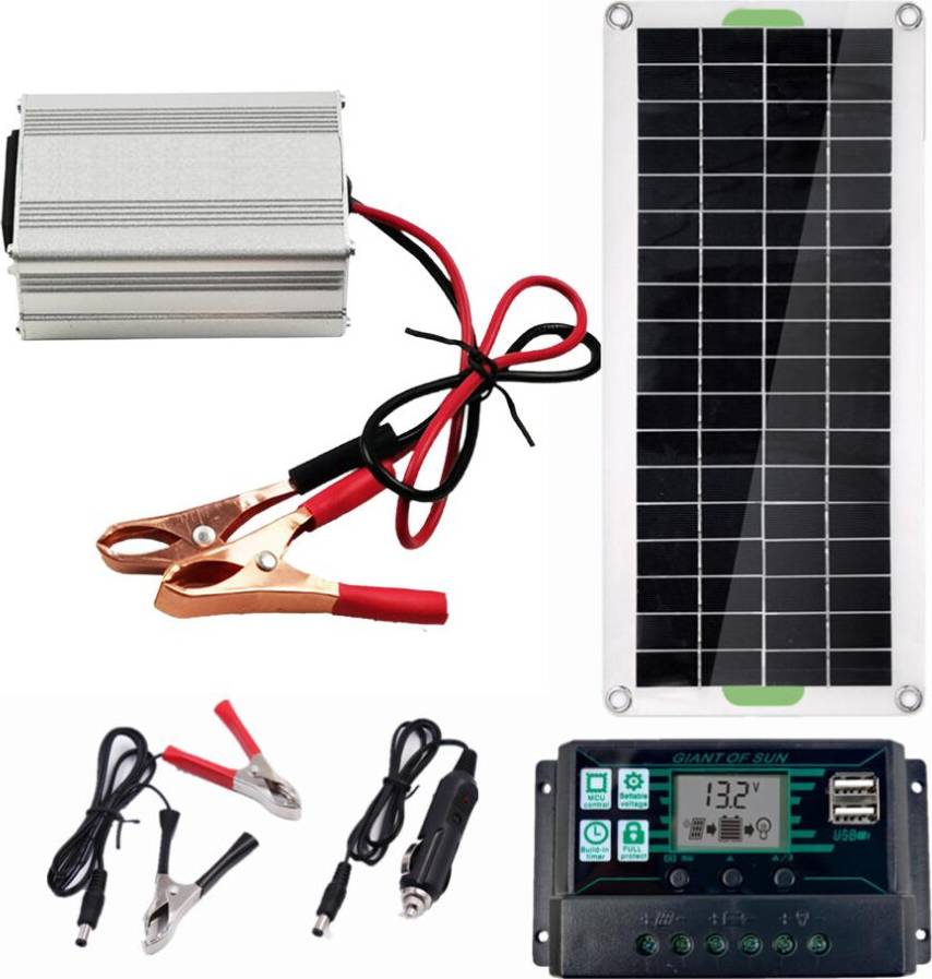 Monocrystalline Solar Panel Kit Portable Inverter