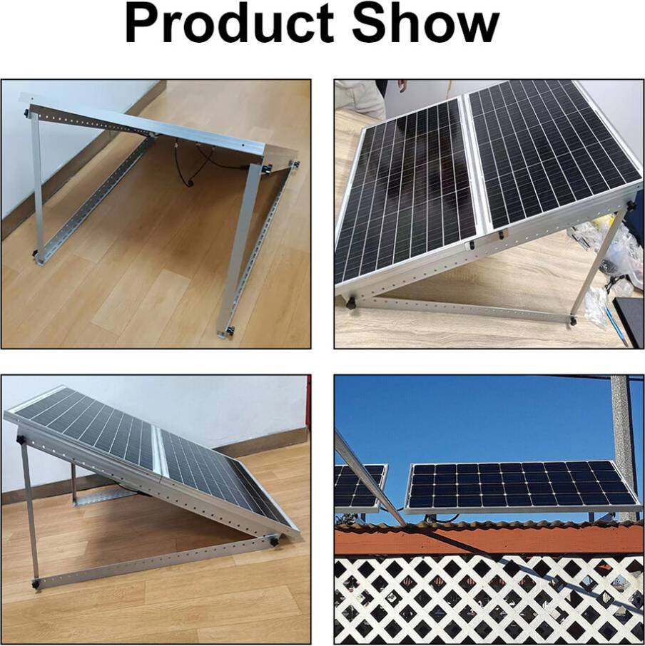 Solar Panel Rack Aluminum Alloy Adjustable Angle Triangle Bracket