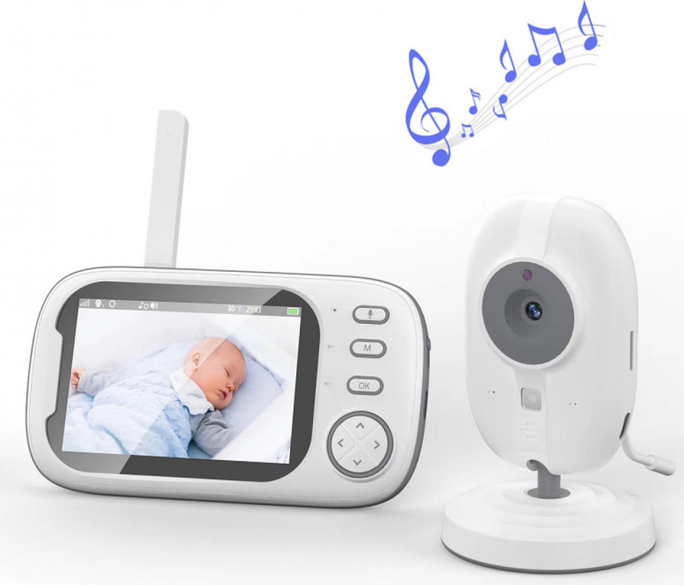3.5 Inch IPS Screen Video Baby Monitor