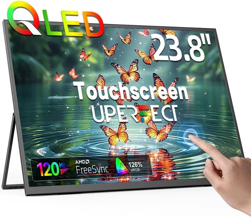 23.8 Inch Portable Monitor QLED Touchscreen