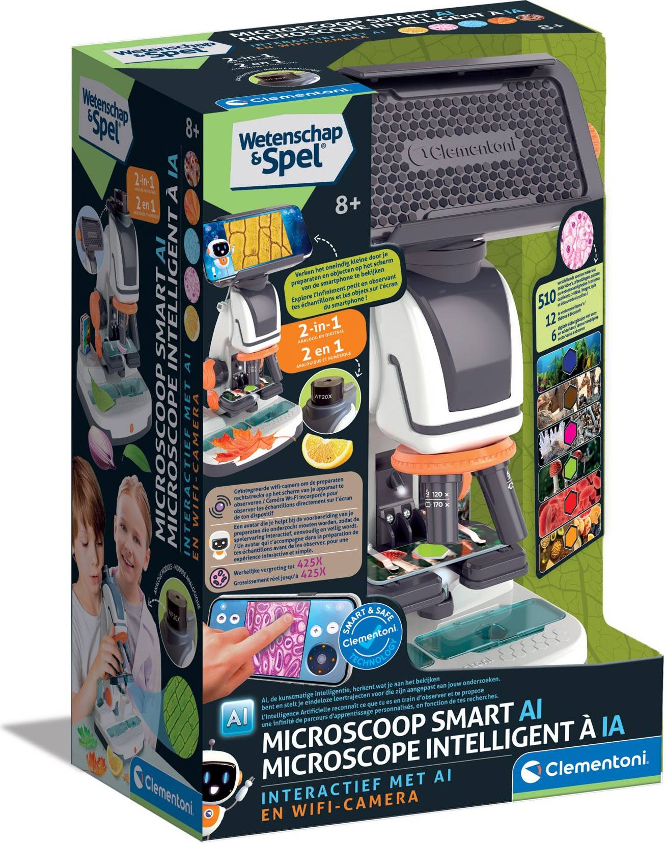 Teleskop stjärnkikare barn Clementoni Microscope Smart