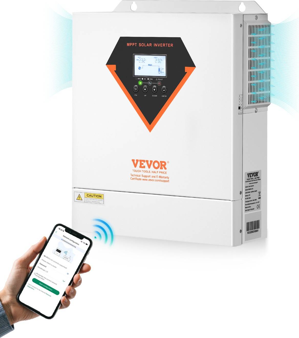 Solar inverter VEVOR Hybrid Solar Inverter 3500w All In One